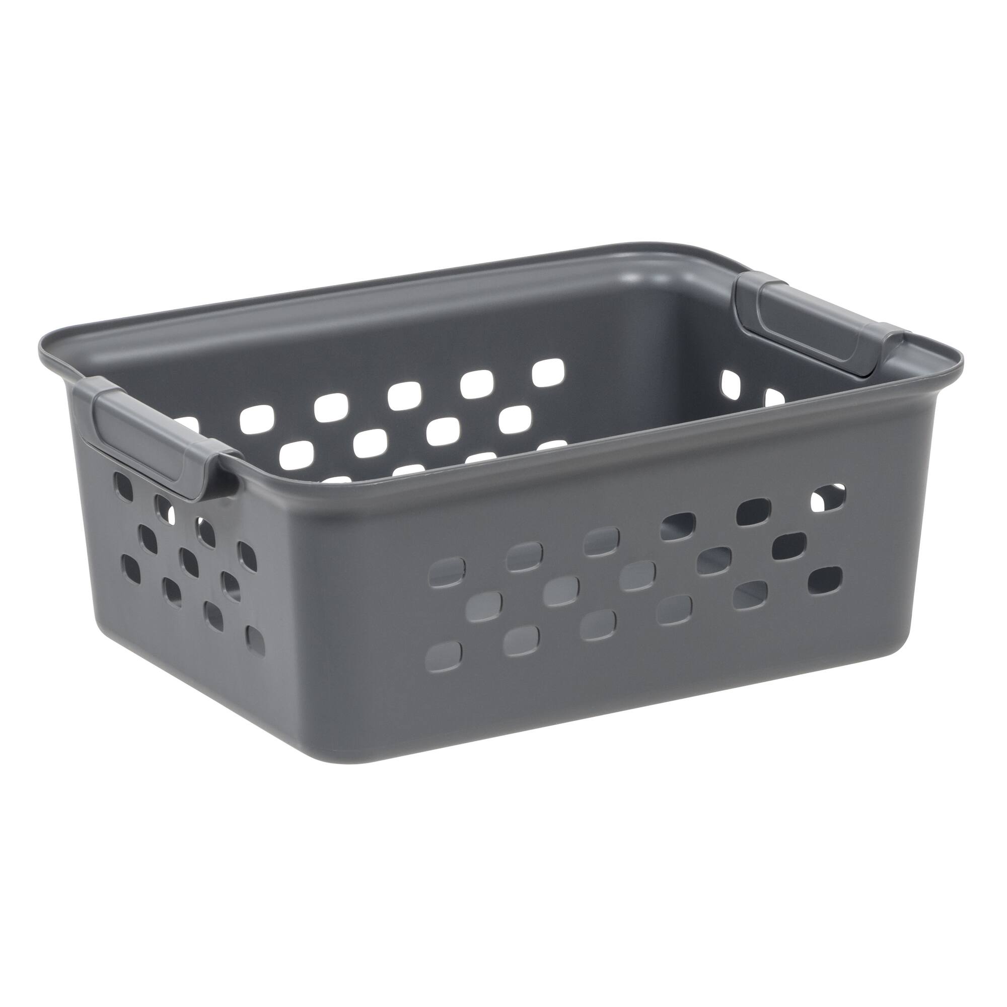 IRIS Gray Small Organizer Storage Basket, 10ct.